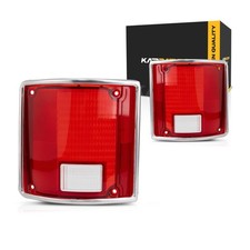 For 1973-1991 Chevy Pickup Tail Light Lens Driver Passenger Side Pair Plastic