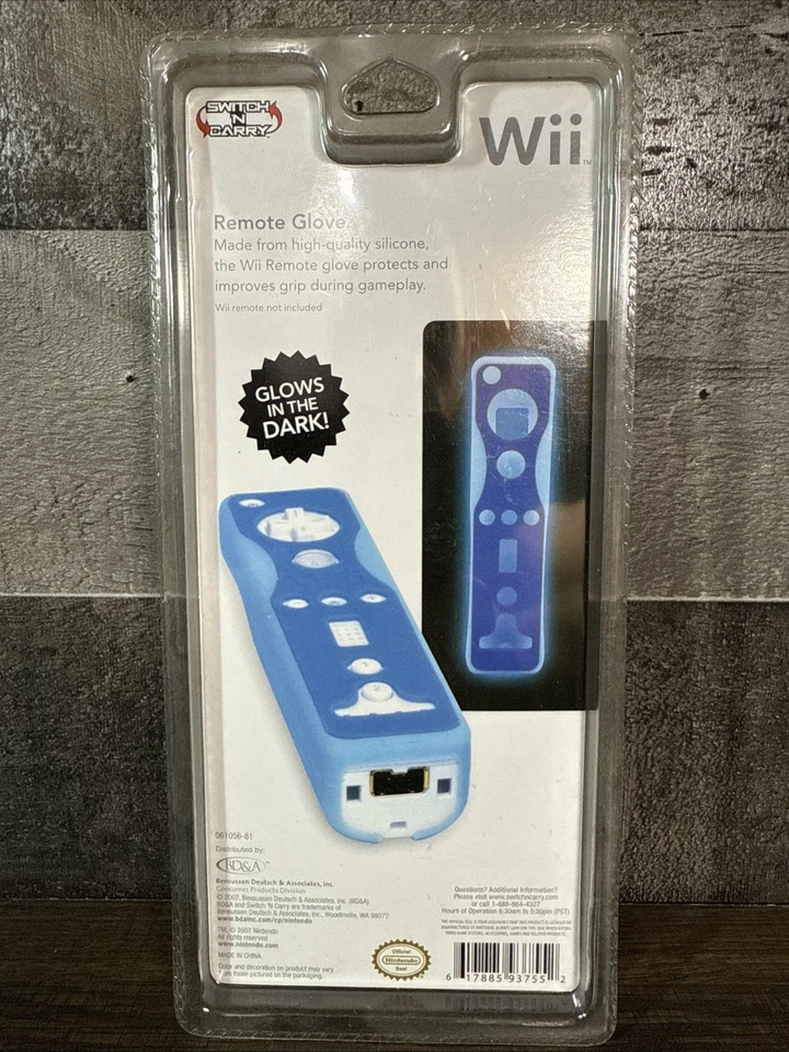 Official Nintendo Wii Controller Skin / Glows in the Dark / Green / New & Sealed - Image 2 of 2