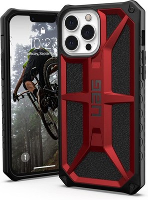UAG iPhone 13 Pro Max Hülle Monarch Red Crimson Rugged Shockproof - Crimson
