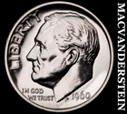 1960 Silver Roosevelt Dime - Choice Gem Proof  Lustrous  No Reserve  #J8549