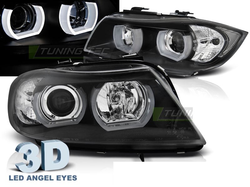 Angel Eyes Projector Headlights for BMW E90/E91 '05-'08 3D U