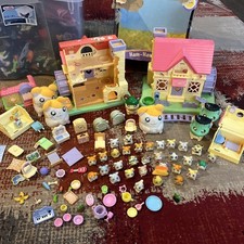 Hamtaro Ham-Ham House Playsets Figures Accessories, Epoch RARE HUGE LOT