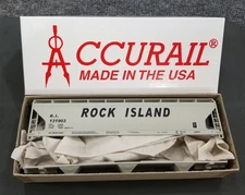 Accurail HO #2054 Rock Island ACF 3-Bay Cvd Hopper #131903 Unassembled Kit