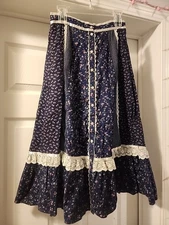 Vintage Gunnies Jessica size 5 peasant skirt Gunne Sax Made in the USA cottage