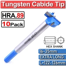 16mm-35mm Woodworking Forstner Bit Drill Set Boring Hole Saw Cutter Carbide Tips