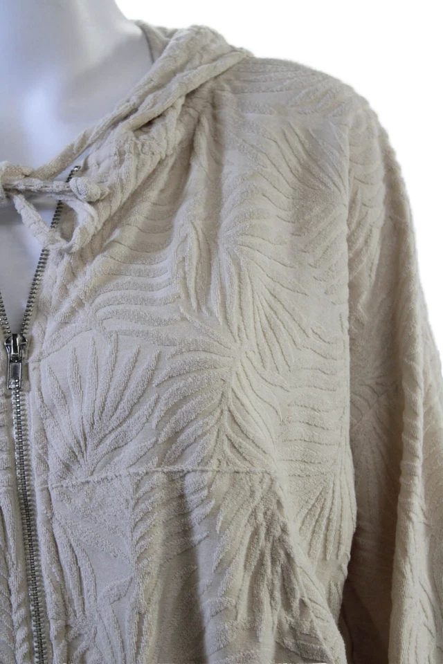 Conjunto de sudadera vintage Havana para mujer con capucha manga larga de dos piezas beige talla M Foto 3 de 4