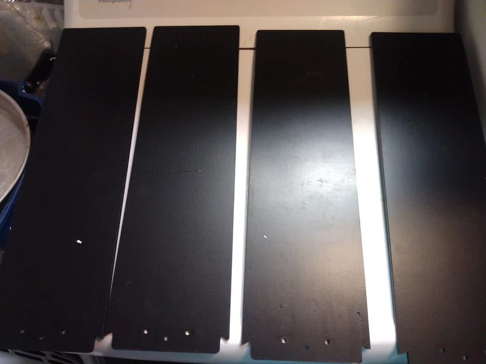 YUHAO 44 in. Integrated LED Indoor Matte Black Ceiling Fan w/ 4 Plywood Blades - Image 4 of 4