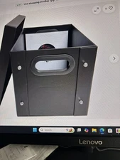 CheckOutStore Black 7" Vinyl Record 45 RPM Storage Box