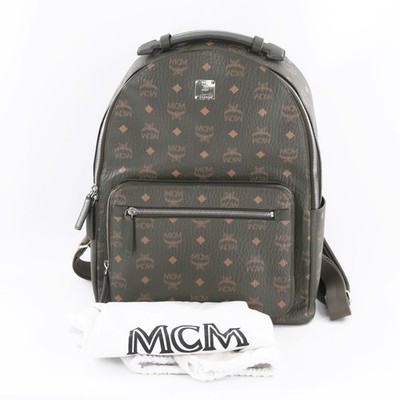 MCM Stark Visetos Monogram Sea Turtle Green Coated Canvas Backpack (FPP010827)