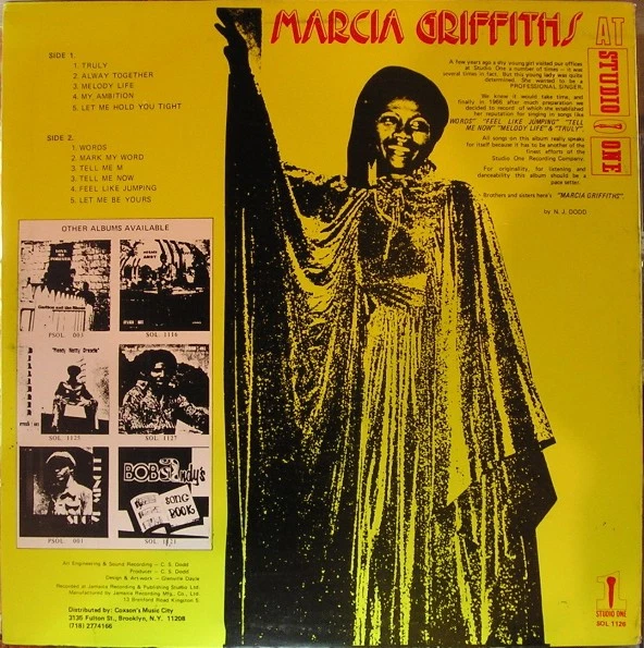 Marcia Griffiths - At Studio One (LP) (Very Good Plus (VG+)) - 3779890148 - Image 2 of 4