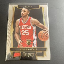 2016 Ben Simmons Panini Select 76ers rookie card . rookie card picture