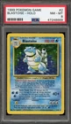 Pokemon Blastoise Base Set Unlimited Holo Rare #2 PSA 8