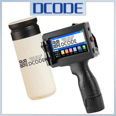 DCODE 1750PLUS Portable Handheld Inkjet Printer QR Barcode Label Coder