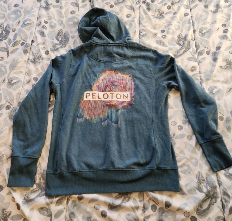 Peloton (2) full zip hoodie womens M Blue sweatshirt