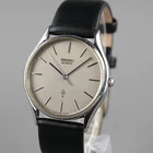 SEIKO 1979 Vintage 7830-8030 Men's Watch Silver 33mm New Battery New LeatherBand