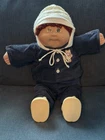 Vtg Coleco 1983 Cabbage Patch Kids Doll Blue Eyes & Brown Hair Corduroy Outfit