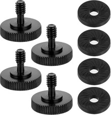 4 Pack Thumb Screw Camera Quick Release Adapter with Rubber Pads, 1/4 Male to