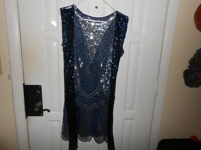 navy blue flapper dress Sequin Dress Navy Blue Flapper Dress Zpanxa Sparkly Dresses For Women Glitter Sequin Dress Fringe