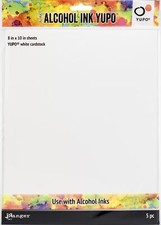 Tim Holtz Alcohol Ink White Yupo Paper 86lb 5/Pkg Pack of 1