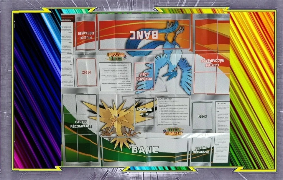 Tapis de Jeu - Playmat - Pokemon : Artikodin Et Électhor - XY06