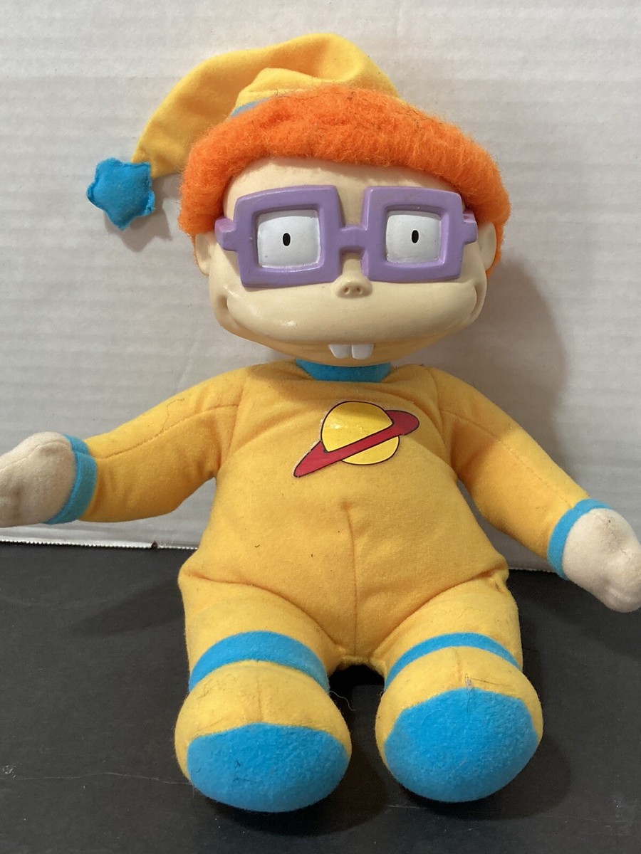 Rugrats Plush Chuckie Finster Chucky Doll Yellow Pajamas 12