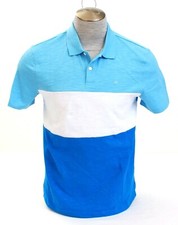 Calvin Klein Blue White Short Sleeve Polo Shirt Men's NWT