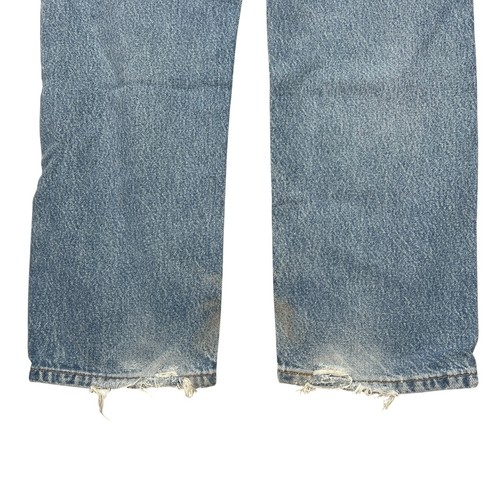 Levi’s VTG 00s 505 Regular Fit Straight Leg Jeans FLAW Medium Wash Mens 34x29 - Picture 6 of 8