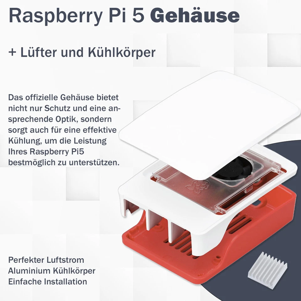 Raspberry Pi 5 8GB Starter-Kit | Netzteil 45W | Gehäuse | 128GB Edition | HDMI - Bild 3 von 4