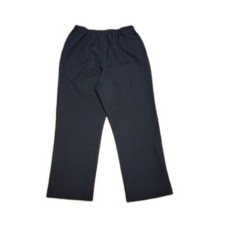Alfred Dunner Pull On Pants  Sz 14P  Black  High Rise  27" Inseam