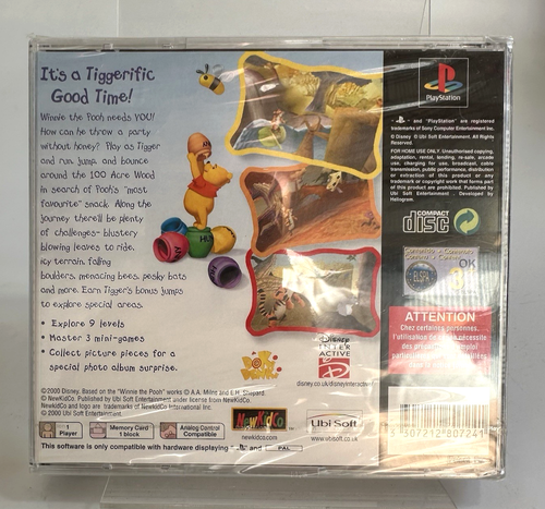 PS1 Disney’s Tigger’s Honey Hunt, New And Factory Sealed - Picture 2 of 8