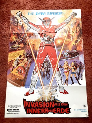 Invasion aus dem Innern der Erde Kinoplakat Poster A1, The Infra Superman, Shaw