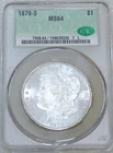 1879-S Morgan Silver Dollar New CAC Holder MS64 Semi-Mirror, Just Graded #M50