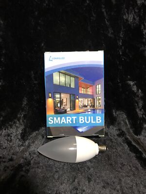 2 pack LED 4Watt Wifi Smart C35 Candle Bulb WiFi, Google, Alexa, Daylight