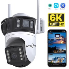 6K 9MP WiFi IP Camera Outdoor Triple Lens CCTV Wireless Home Security PTZ IR Cam