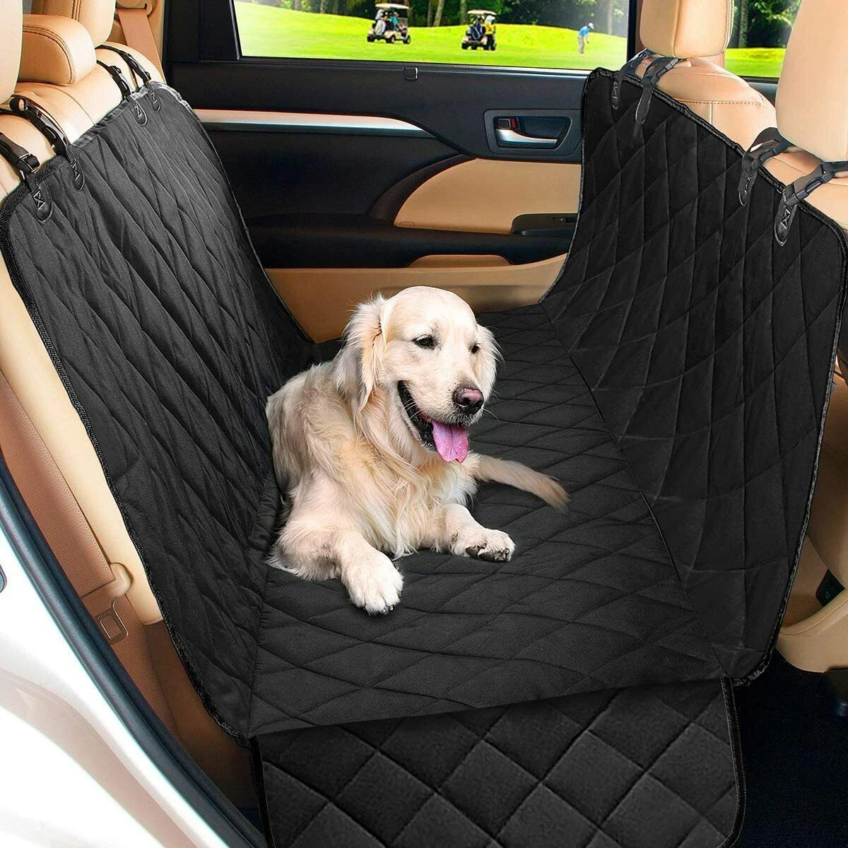 Best Waterproof Quilted Backseat Dog Hammock Protector Dogseat