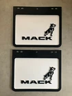 Brand New Genuine Mack Logo White 4WD Trailer BnS Ute Mudflaps 12" x 10"