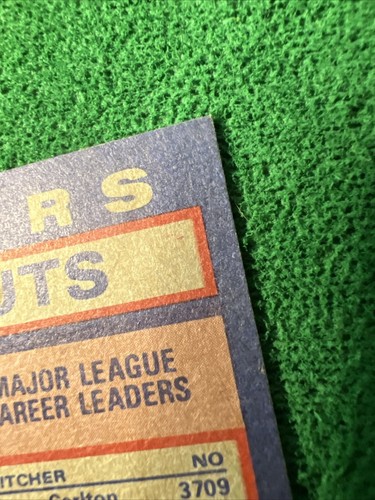 1984 Topps - Career Leaders #707 Nolan Ryan, Steve Carlton, Tom Seaver Crease - Picture 8 of 9
