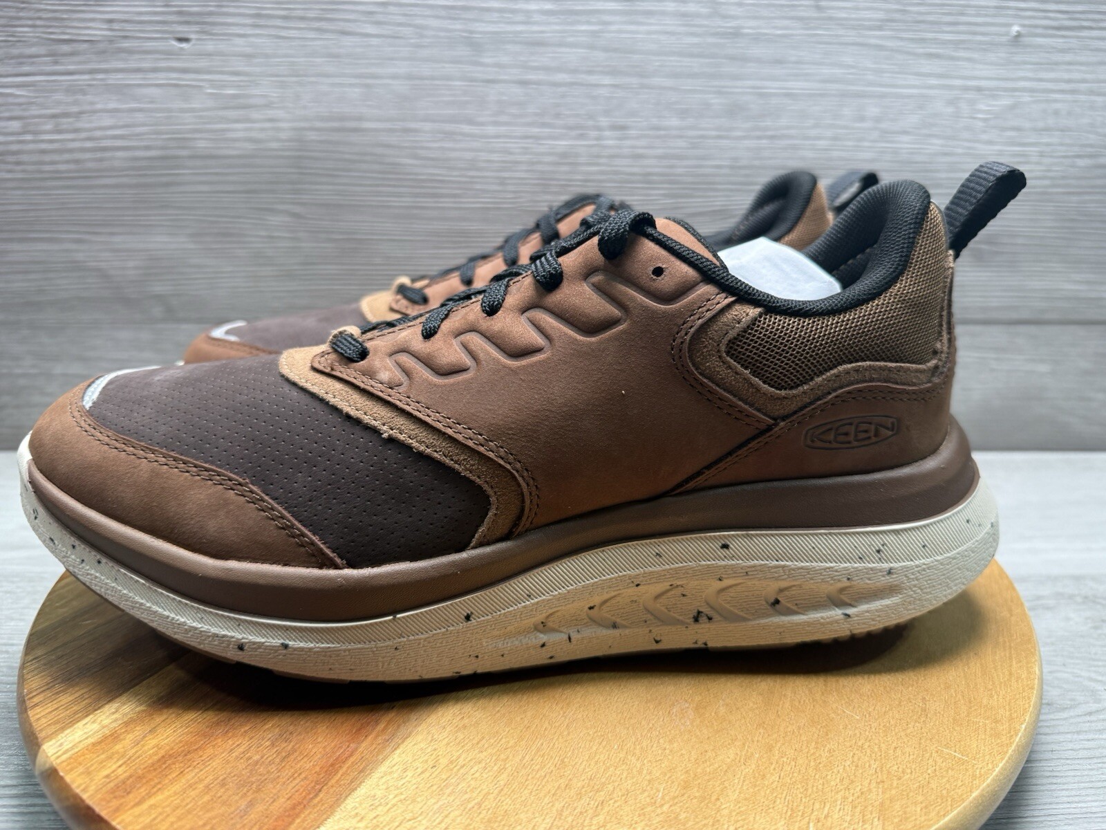 Scarpe da passeggio Keen WK400 in pelle bisonte tostato marrone cocco 1028171 taglia 9