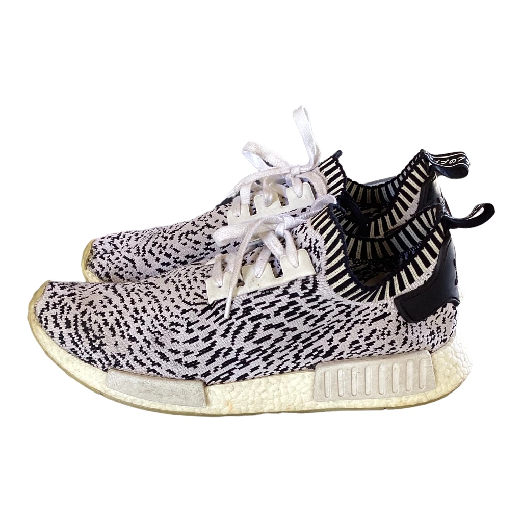 NMD R1 PK Primeknit Zebra White Size 12 Sneakers | eBay