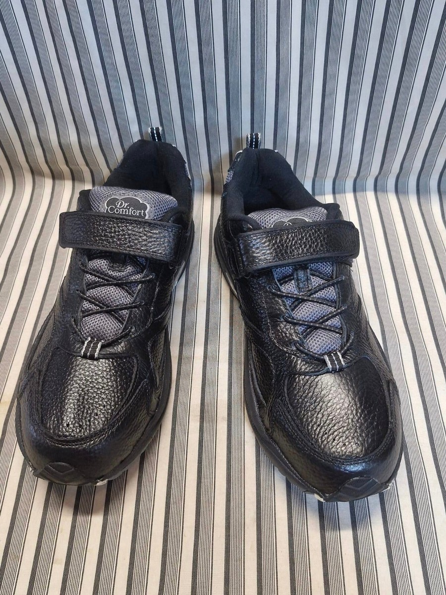 ?Dr. Comfort Winner 5710 Men Size 10 XW Diabetic Hook Loop Black Leather Sneaker Dr. Comfort STK#:5710  main image 2