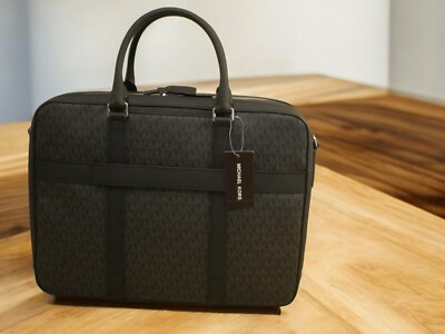 【送料&関税込】Michael Kors Commuter Briefcase Michael Kors Commuter Briefcase Black one-size - Shoulder