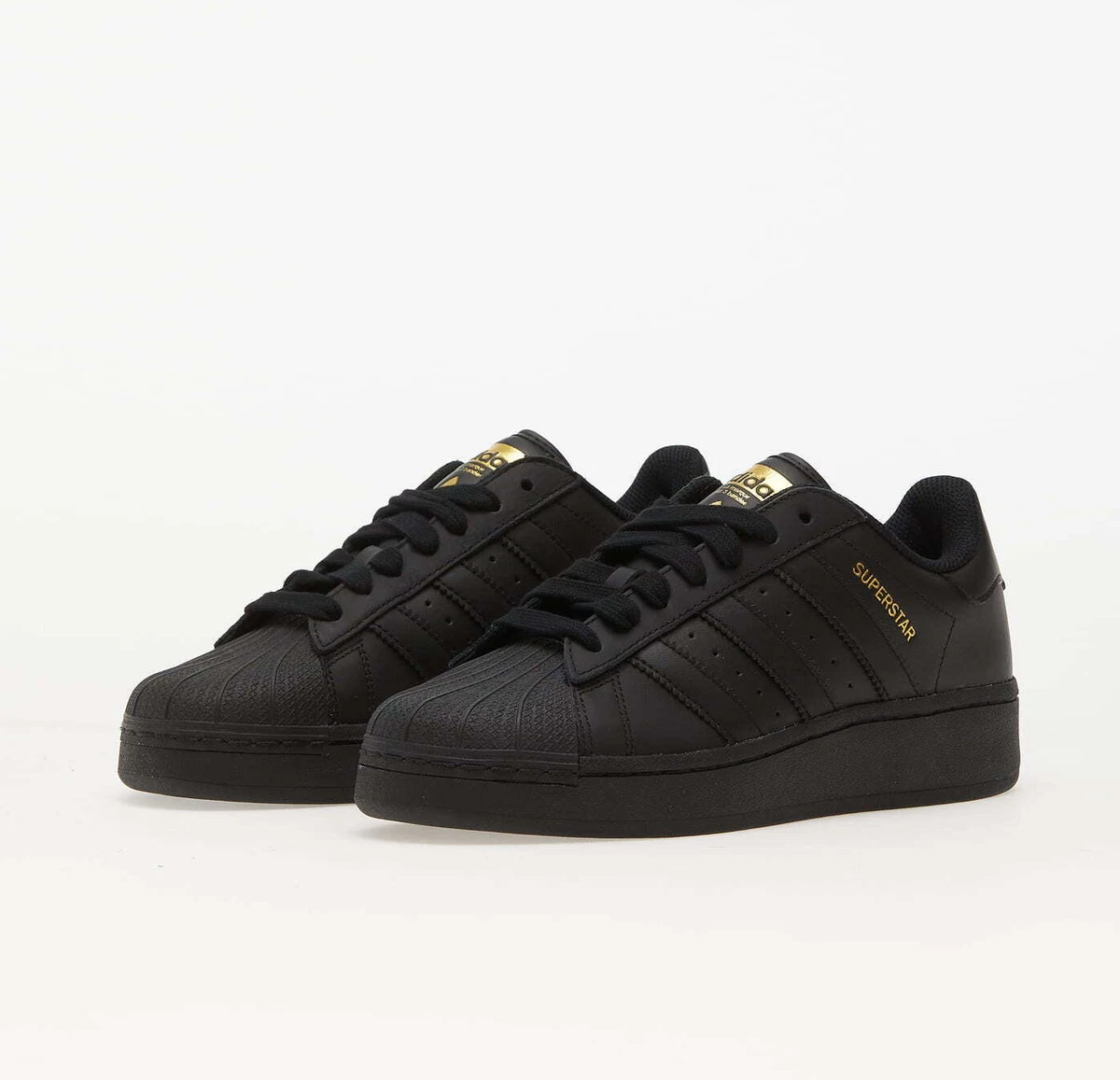 black adidas trainers superstar