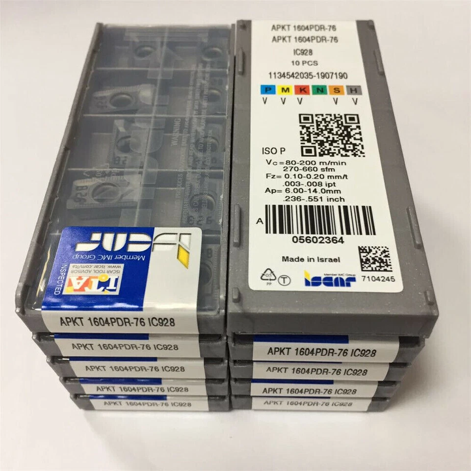 Inserto de fresado 100 piezas/10 cajas APKT1604 PDR-76 IC928 CNC apkt1604 insertos Foto 2 de 4