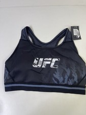 UFC Women  s Fight Week Sports Bra Black/ Gray NWT Size M