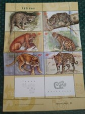 Argentina 2001 Wild Cats Sheetlet MNH