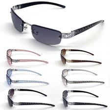 Womens Mens Eyewear Oval Sunglasses Fashion Rimless Small Designer Shades New