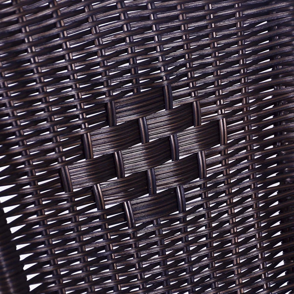 3er SET Bistroset Sitzgruppe Gartengarnitur Rattan Gartenmöbel Terrassenmöbel - Bild 4 von 4