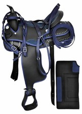 New Designer Black Barrel Racing Trail Horse Saddle Tack