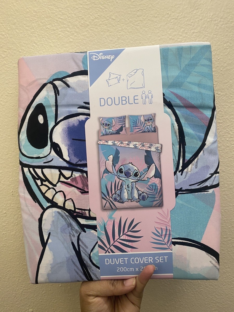 DISNEY Stitch Asda DOUBLE SIZE Duvet Summer Set Bedding BNWT UK