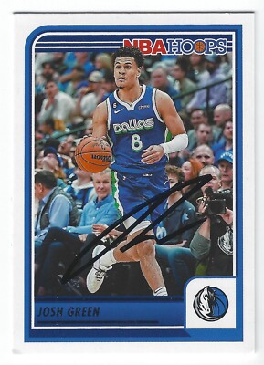 JOSH GREEN DALLAS MAVERICKS SIGNED HOOPS CARD CHARLOTTE HORNETS